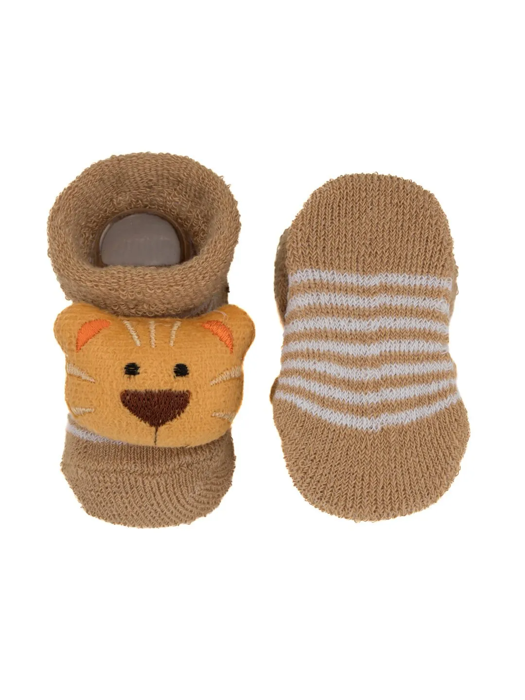 Tiger and Monkey Stuffed Toy Socks Set