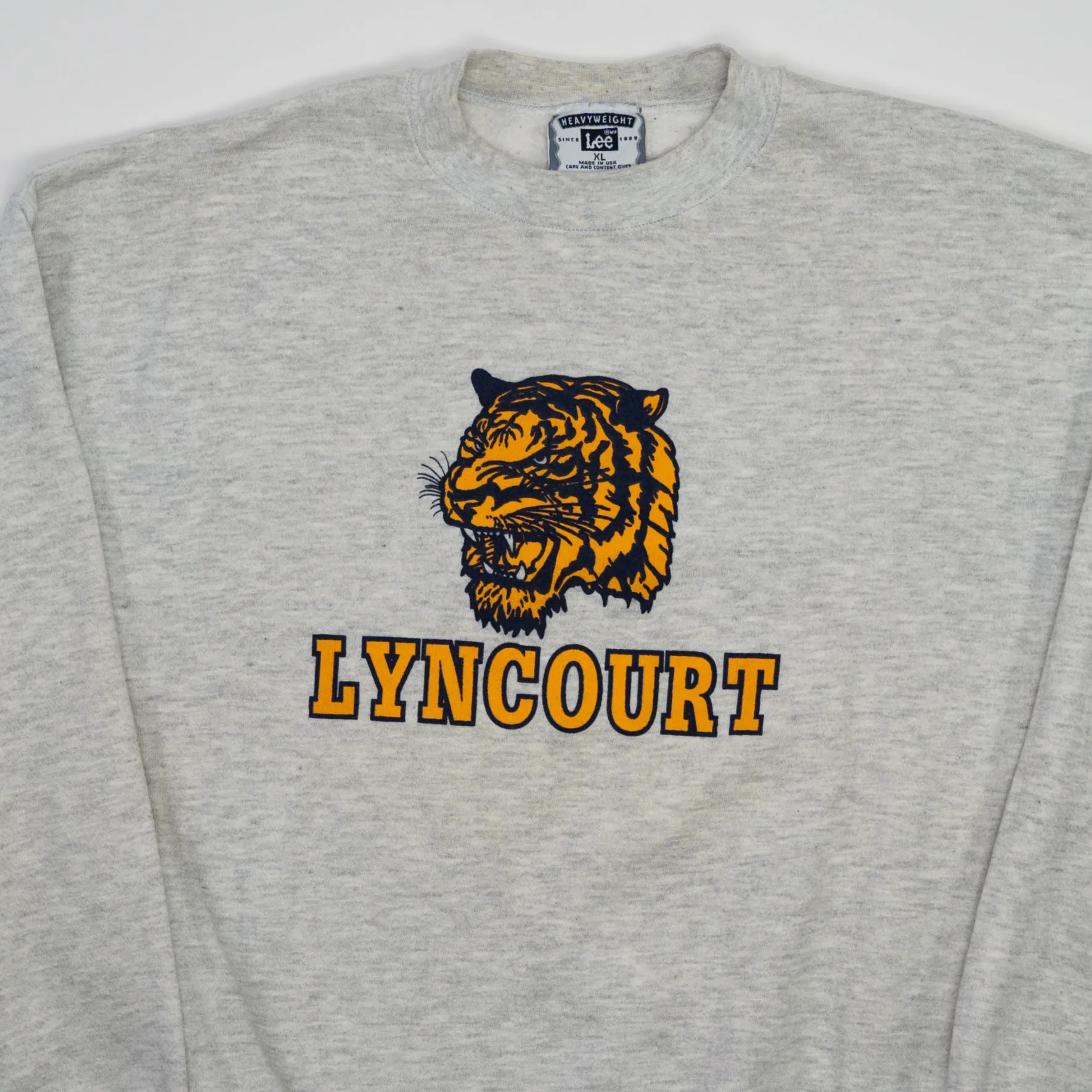 Vintage 90s Light Grey Lyncourt x Lee Crewneck