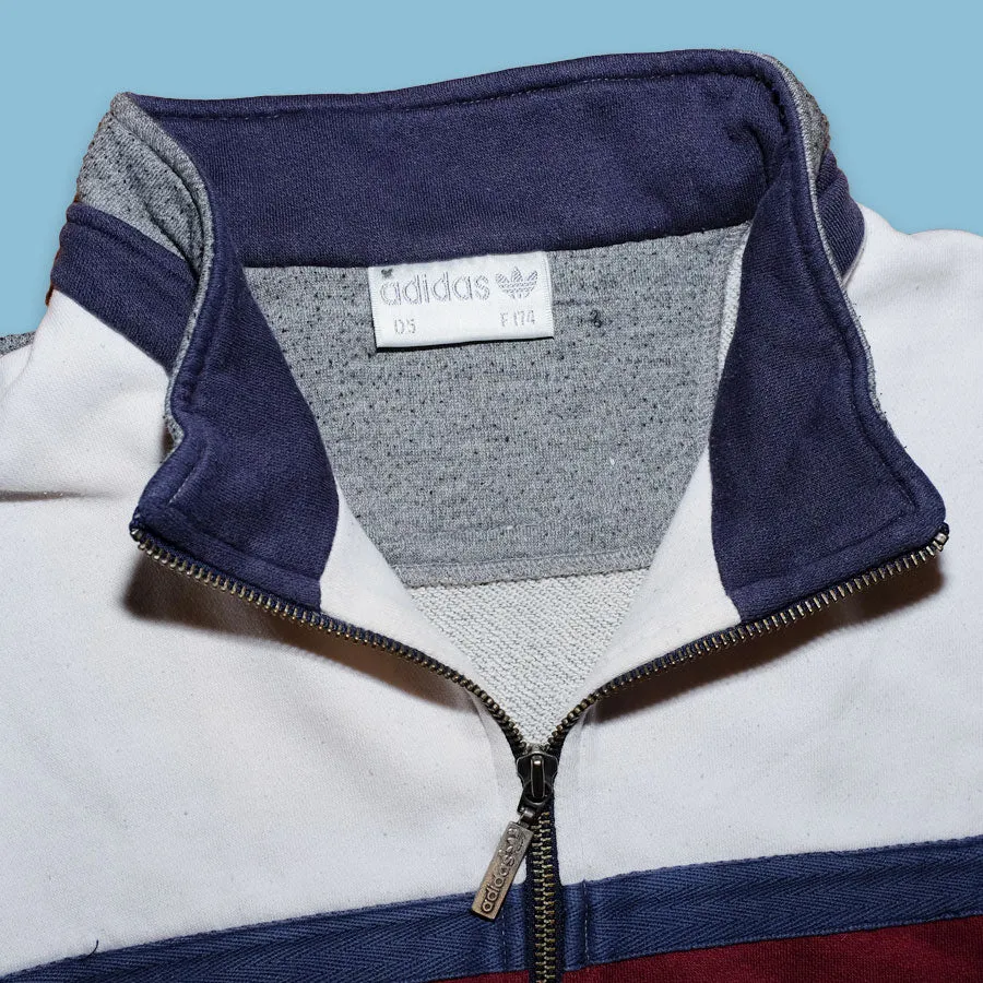 Vintage adidas Pro Sports Half Zip Sweater Medium