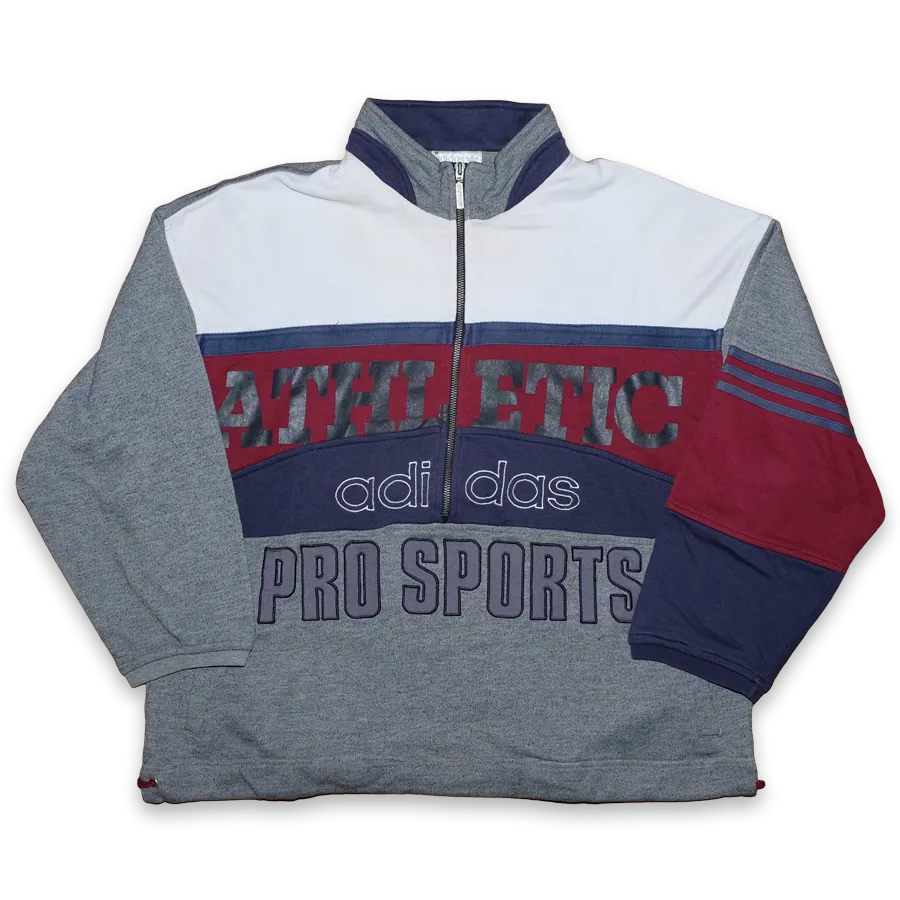 Vintage adidas Pro Sports Half Zip Sweater Medium