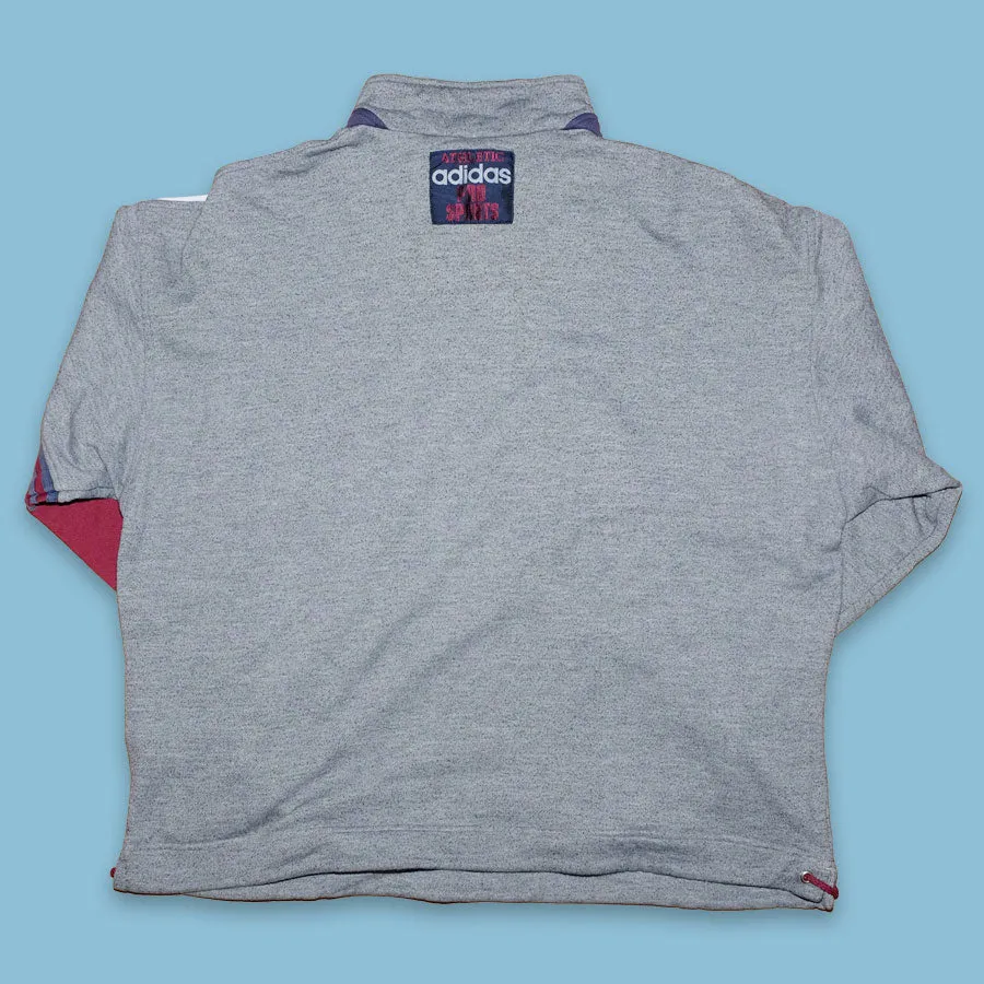 Vintage adidas Pro Sports Half Zip Sweater Medium
