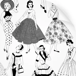 Vintage Dress (B&W) - Type II Vinyl Samples