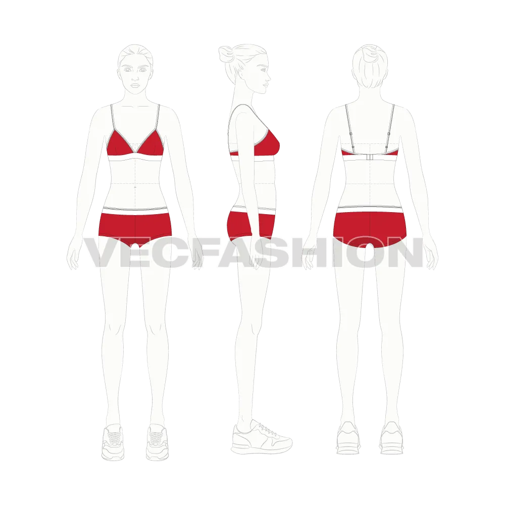 Women's Athletic Underwear Set