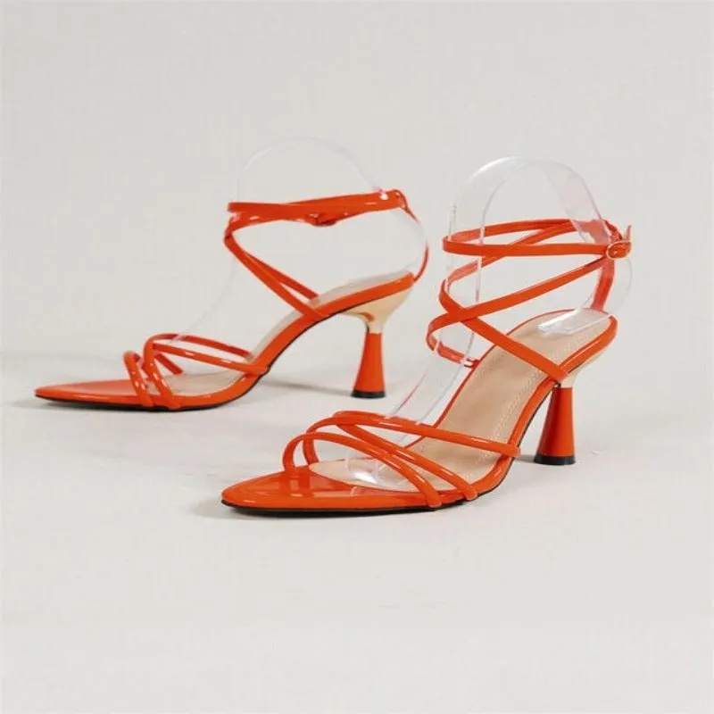 Women's PU Thin Heels Sandals