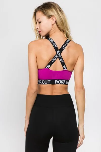 “Work Out” Sports Bra