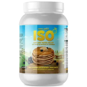 Yummy Sports ISO Tub 30 Serv 960g Buttermilk Blueberry Pancake
